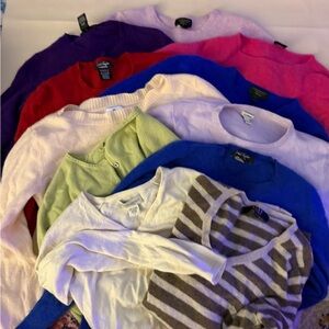 BUNDLE- 11 Cashmere Multicolor Sweater Lot